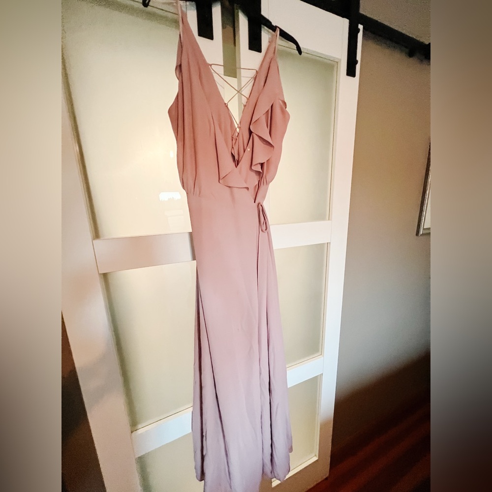 Wayf Soft Pink Ruffle Dress - Picture 2 of 5